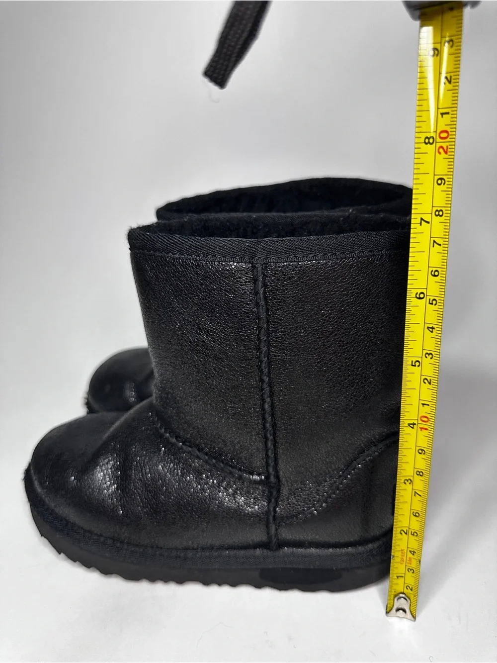UGG Classic II Metallic Sparkle Black Toddler Boots size 12 EU 30